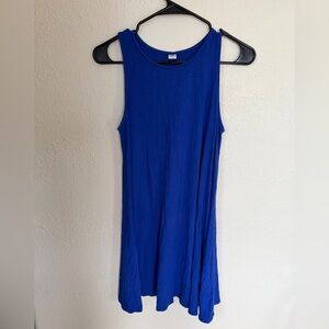 Old Navy Vibrant Blue Dress Tank Top